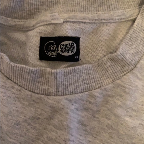 Cheap Monday grey Sweatshirt sz xs - Picture 3 of 3
